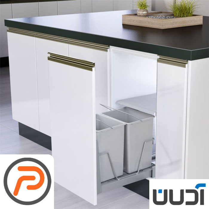 سطل دومخزنه ریل کف تاندم 24 لیتری دیاکو (ادلان)