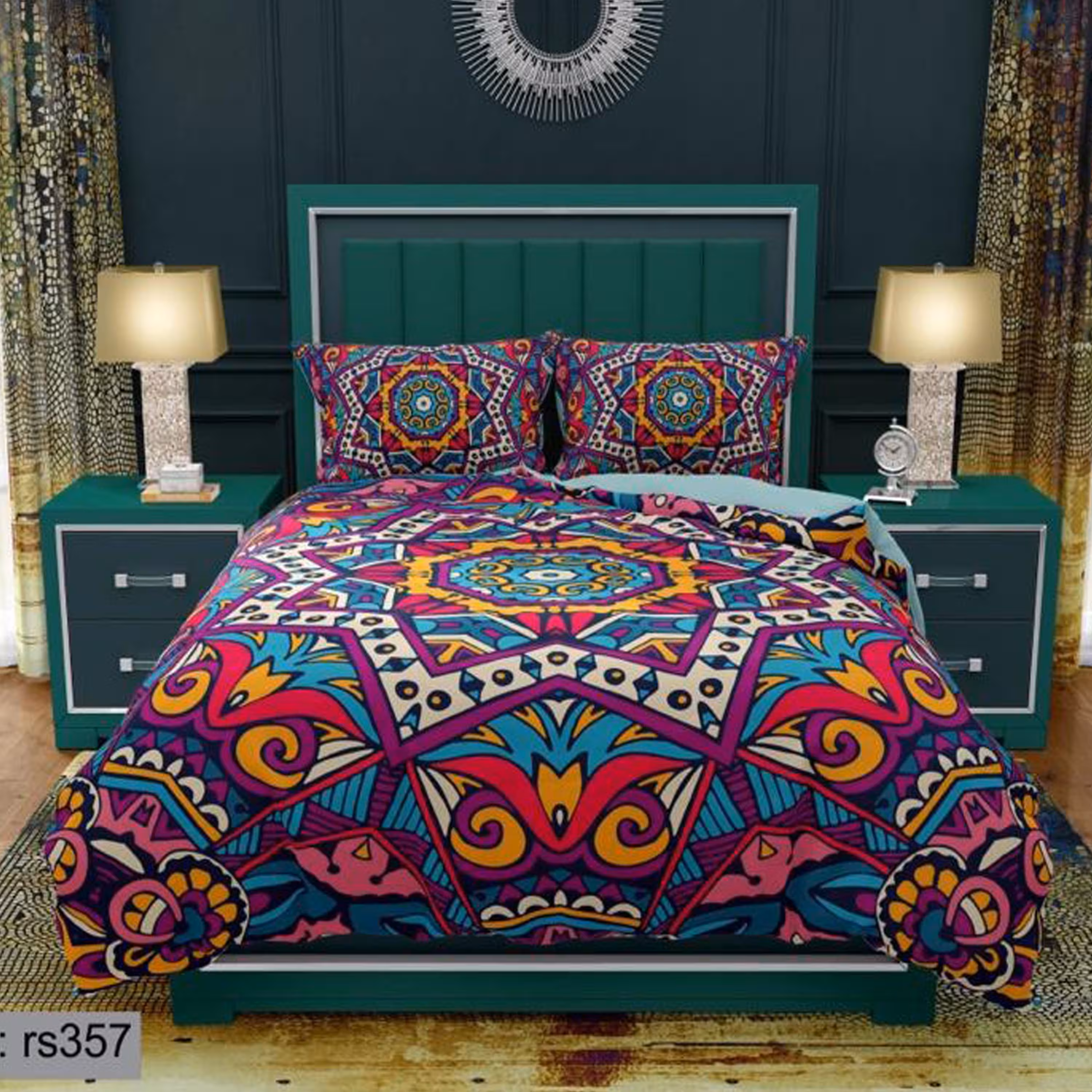 سرویس روتختی 1 نفره تنسل چاپی برندترک لند (Turk Land)  کد rs 357