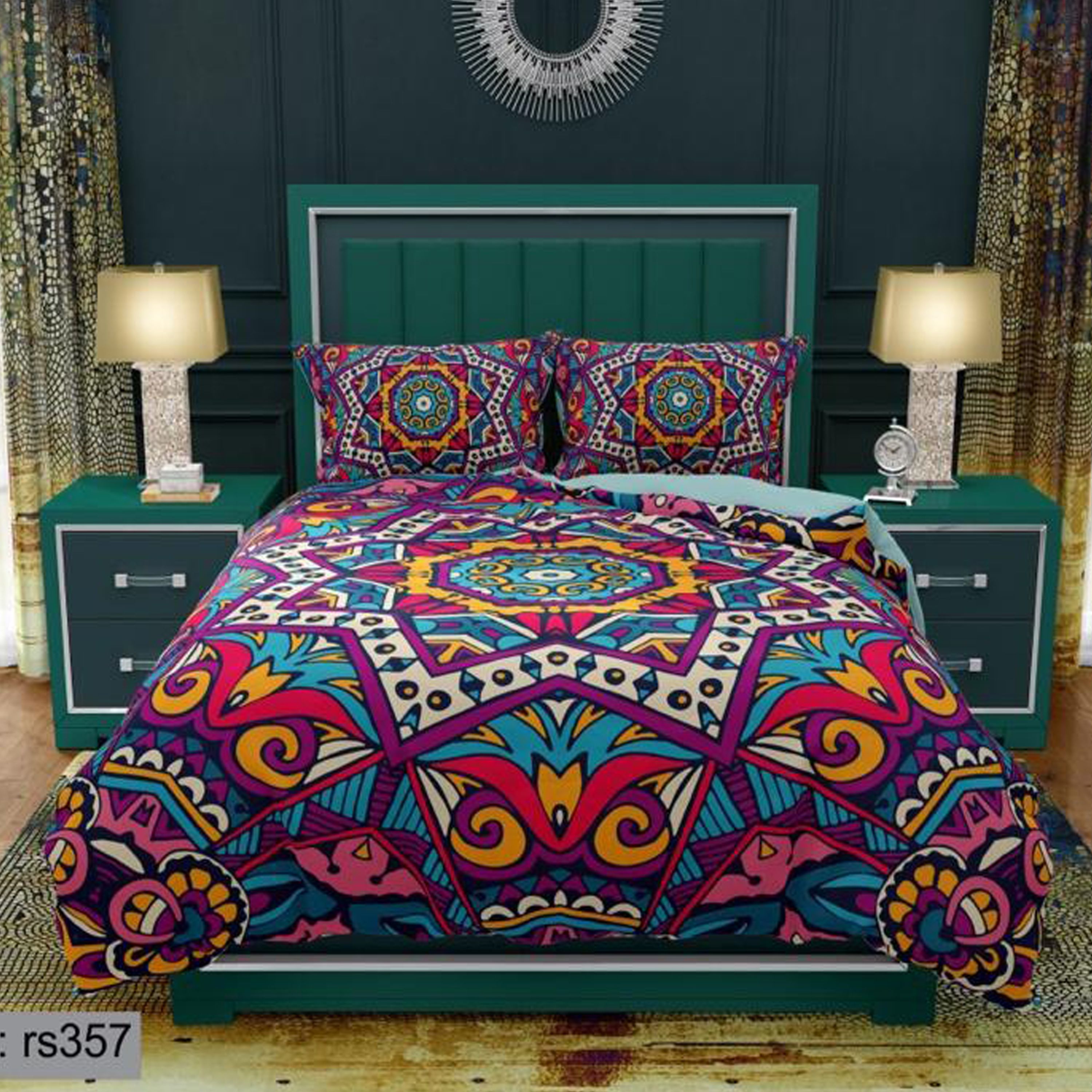 سرویس روتختی 1 نفره تنسل چاپی برندترک لند (Turk Land)  کد rs 357