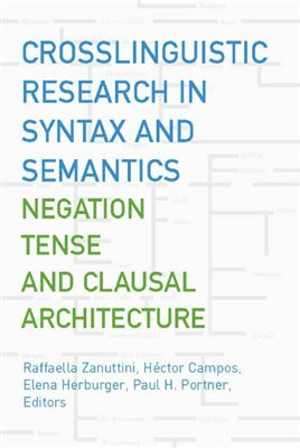 [PDF] دانلود کتاب Crosslinguistic Research In Syntax And Semantics - Negation, Tense, And Clausal Architecture, 2006