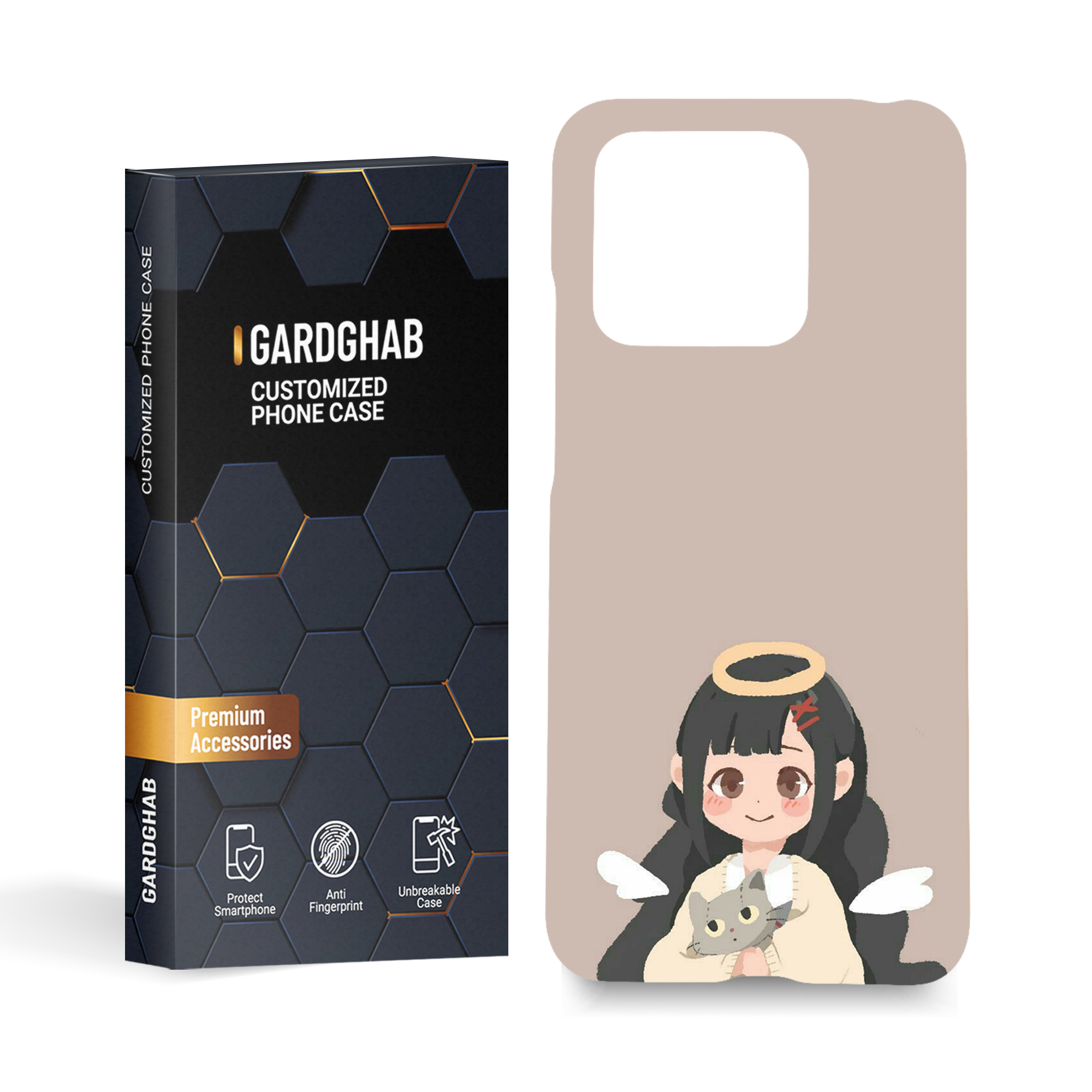 کاور گارد قاب مدل دخترانه مناسب برای گوشی موبایل شیائومی Redmi 10c