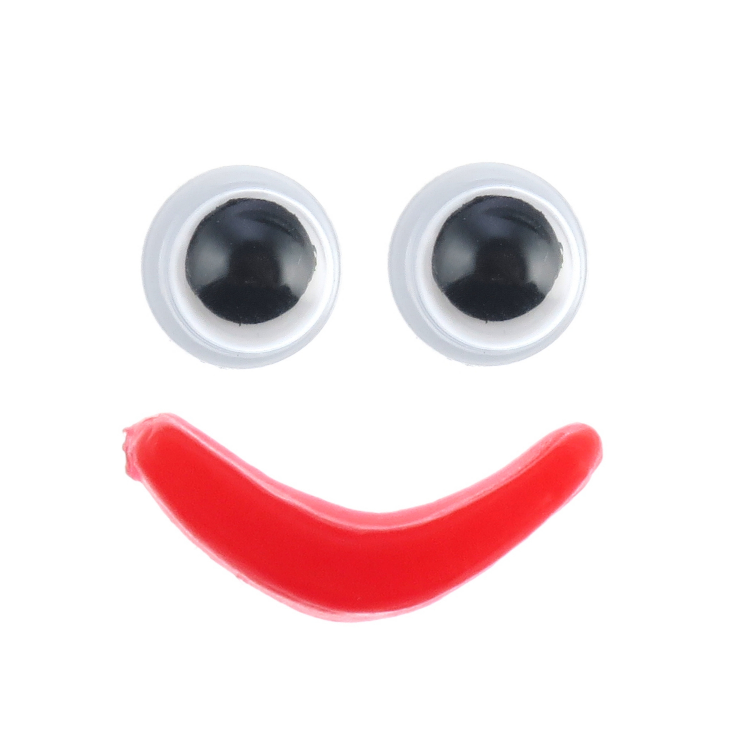 ملزومات عروسک سازی مدل چشم و لب طرح لبخند مجموعه 45 عددی