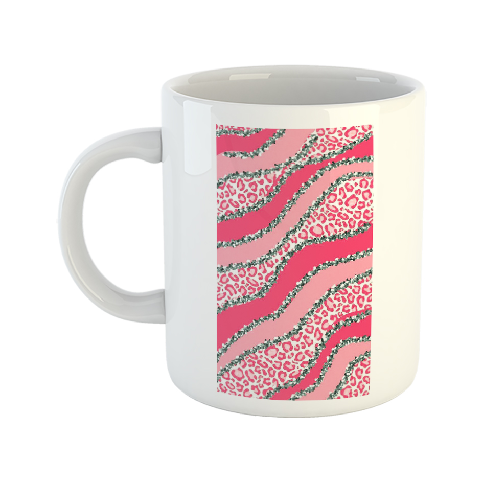 ماگ مدل پلنگ صورتی