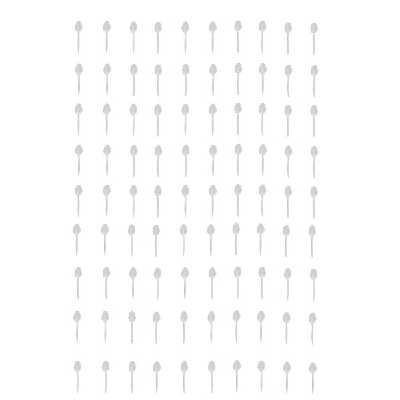 قاشق یکبار مصرف مدل آذین بسته 100 عددی