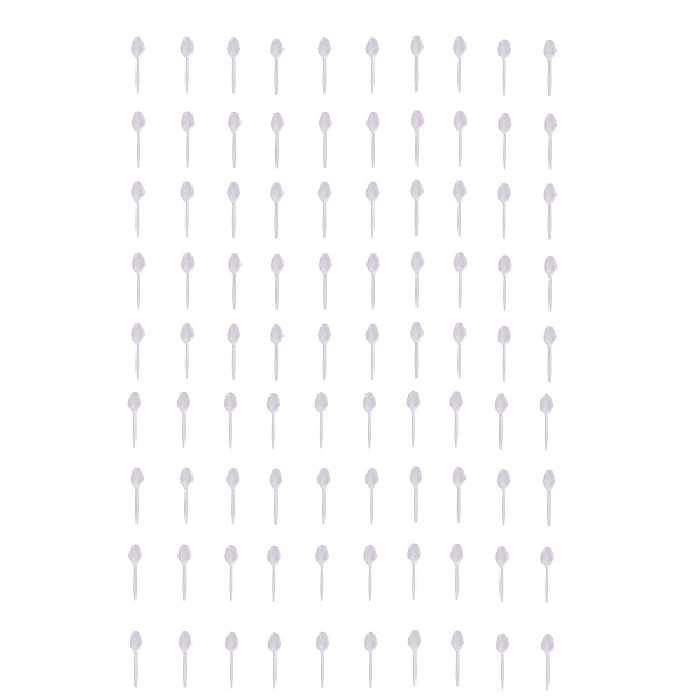 قاشق یکبار مصرف مدل آذین بسته 100 عددی