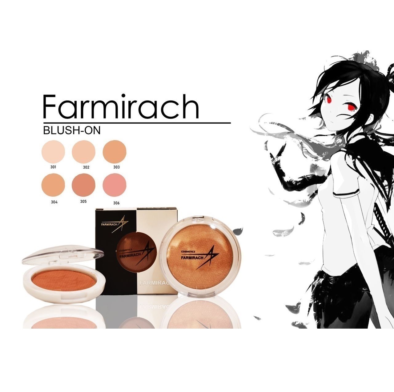 فارمیراچ رژ گونه آرایشی FAR MIRACH شماره 303