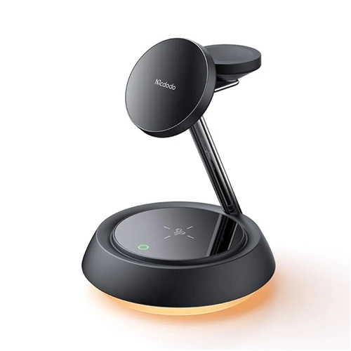 شارژر وایرلس 3 کاره مک دودو Mcdodo 15W Night Light Magnetic Wireless Charging Station CH-495