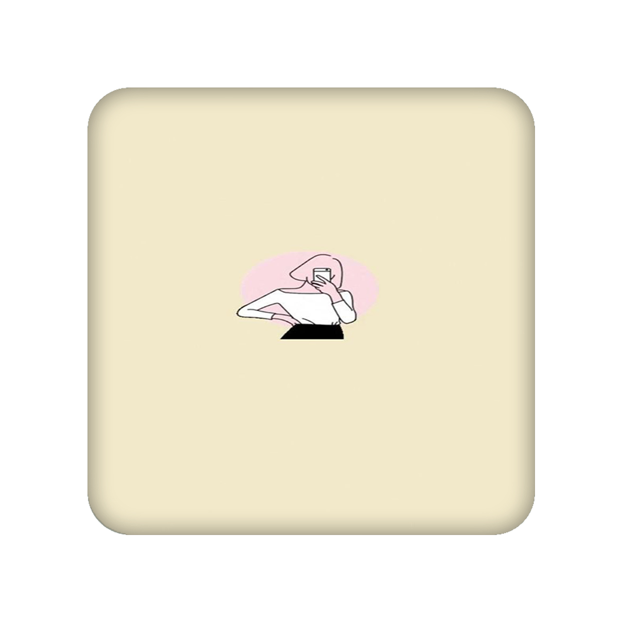 زیر لیوانی مدل دختر کد 1947