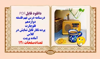 درسنامه درس نهم فلسفه دوازدهم فلوچارت