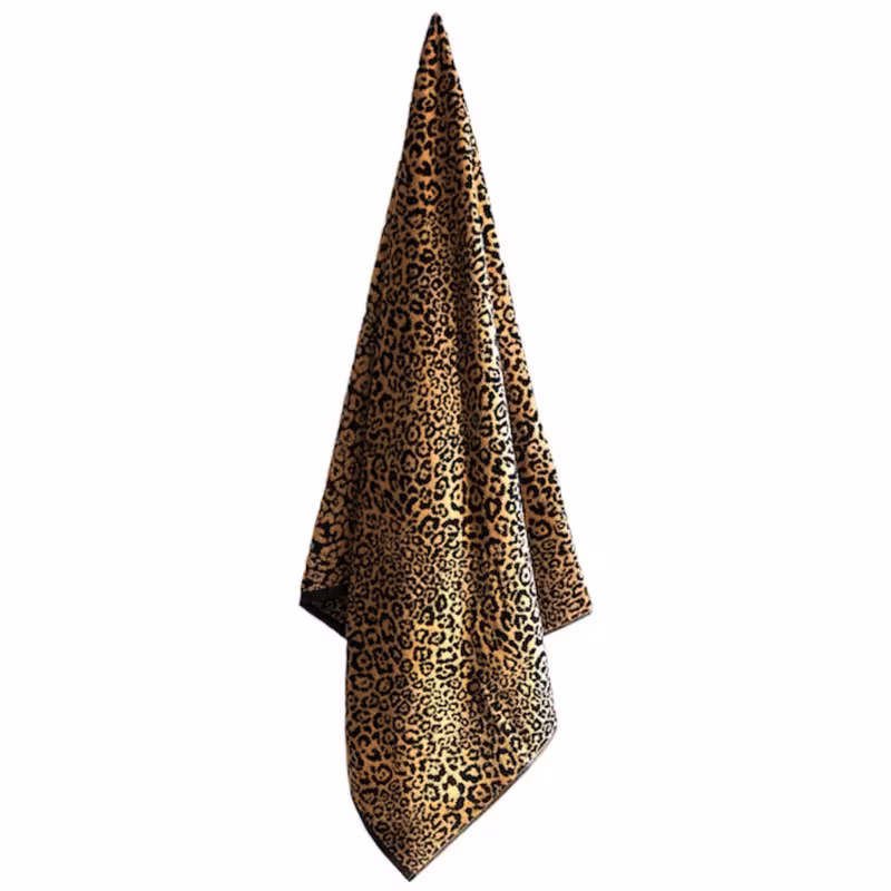 حوله دست و صورت زارا هوم مدل VELOUR LEOPARD کد 091 سایز 50x90 سانتی متر | کالا مکس