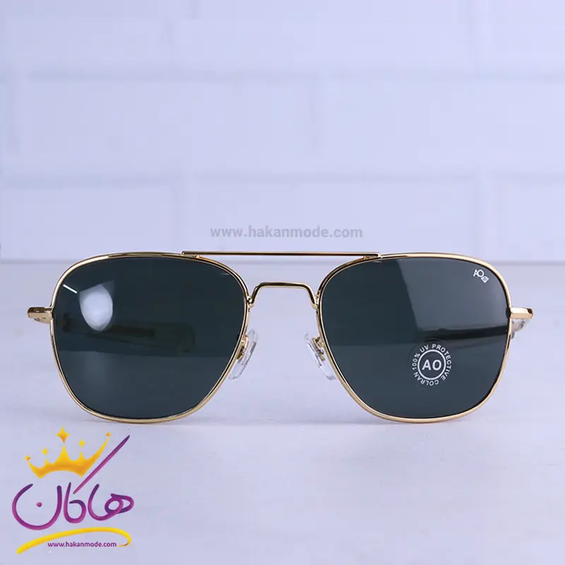 عینک آفتابی مردانه فریم خلبانی طلایی AO 56/1