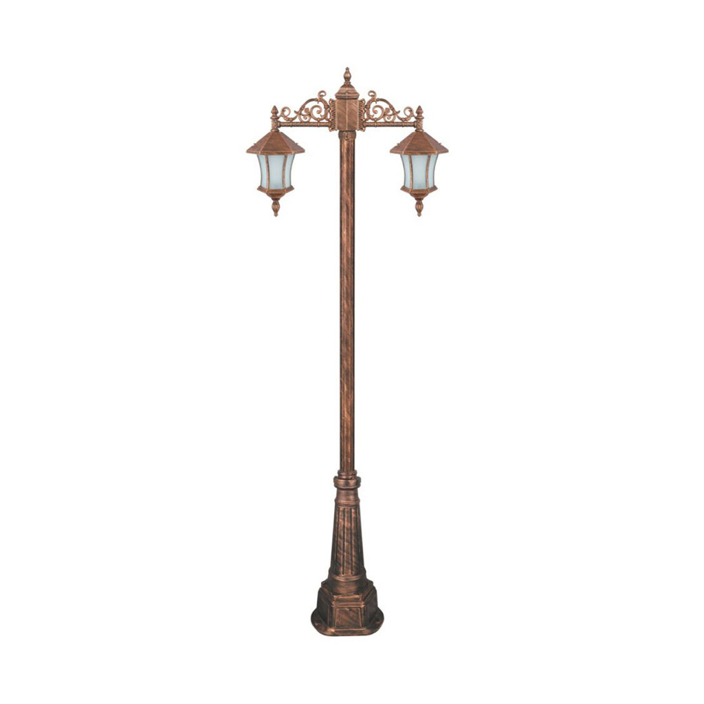 چراغ دوشاخه حیاطی و پارکی تکشیدفام مدل ویکتوریا کمرباریک کد 91215-15-8225