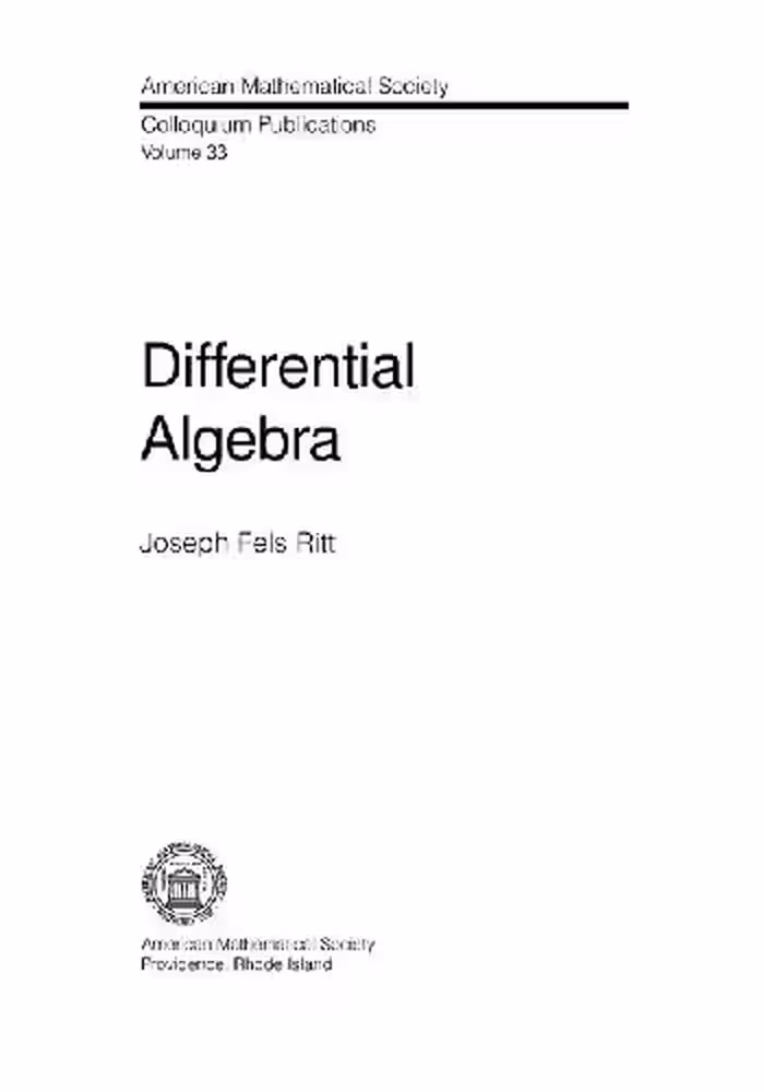 خرید و دانلود نسخه کامل کتاب Differential algebra