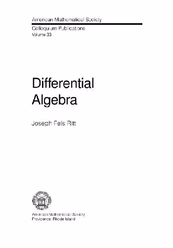 خرید و دانلود نسخه کامل کتاب Differential algebra