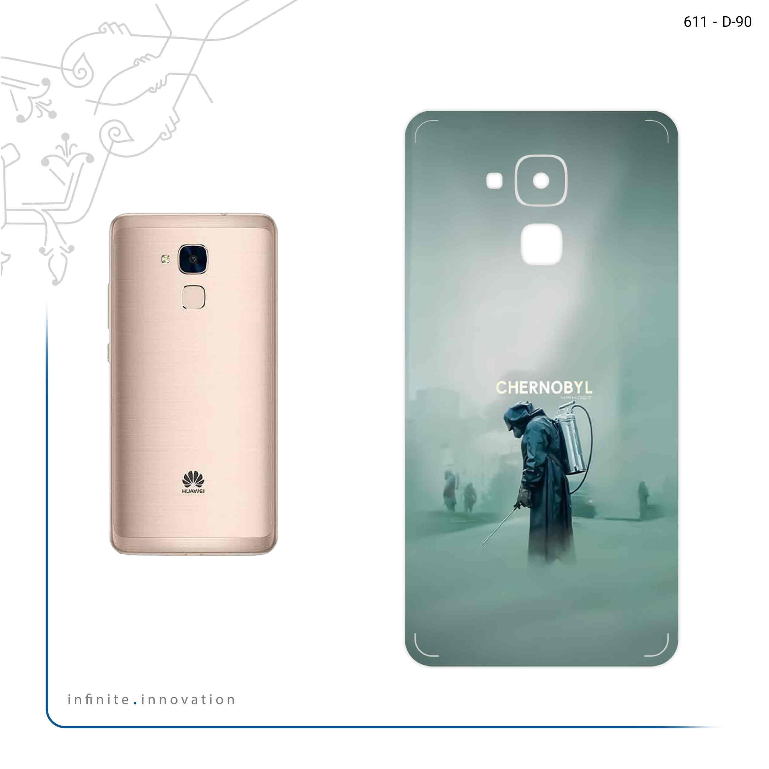 برچسب پوششی ماهوت مدل Chernobyl مناسب برای گوشی موبایل هوآوی Gt3