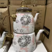 کتری قوری پاچی ترکیه طرح گل