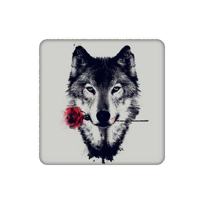 زیر لیوانی طرح گرگ کد    4923475