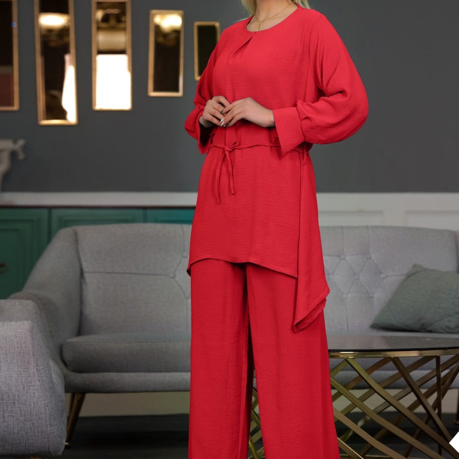 تونیک و شلوار گوشواره ای زنانه جنس ابروبادی درجه یک