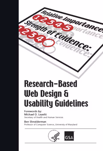 خرید و دانلود نسخه کامل کتاب Research-Based Web Design &amp; Usability Guidelines