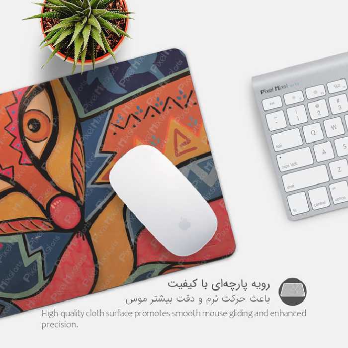ماوس پد پیکسل میکسل مدل fOXI