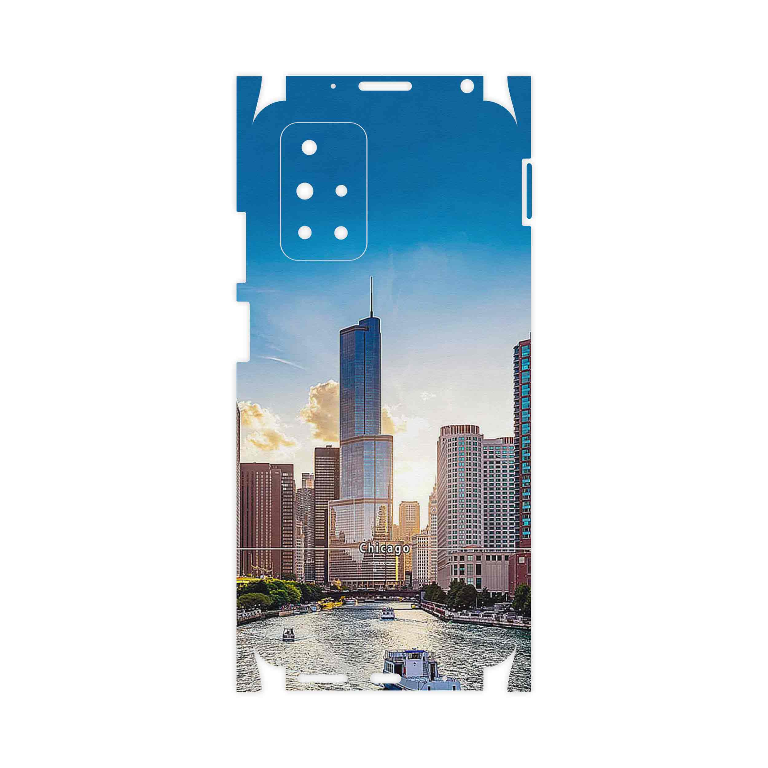 برچسب پوششی ماهوت مدل City of Chicago-FullSkin مناسب برای گوشی موبایل شیائومی Redmi 10 Prime