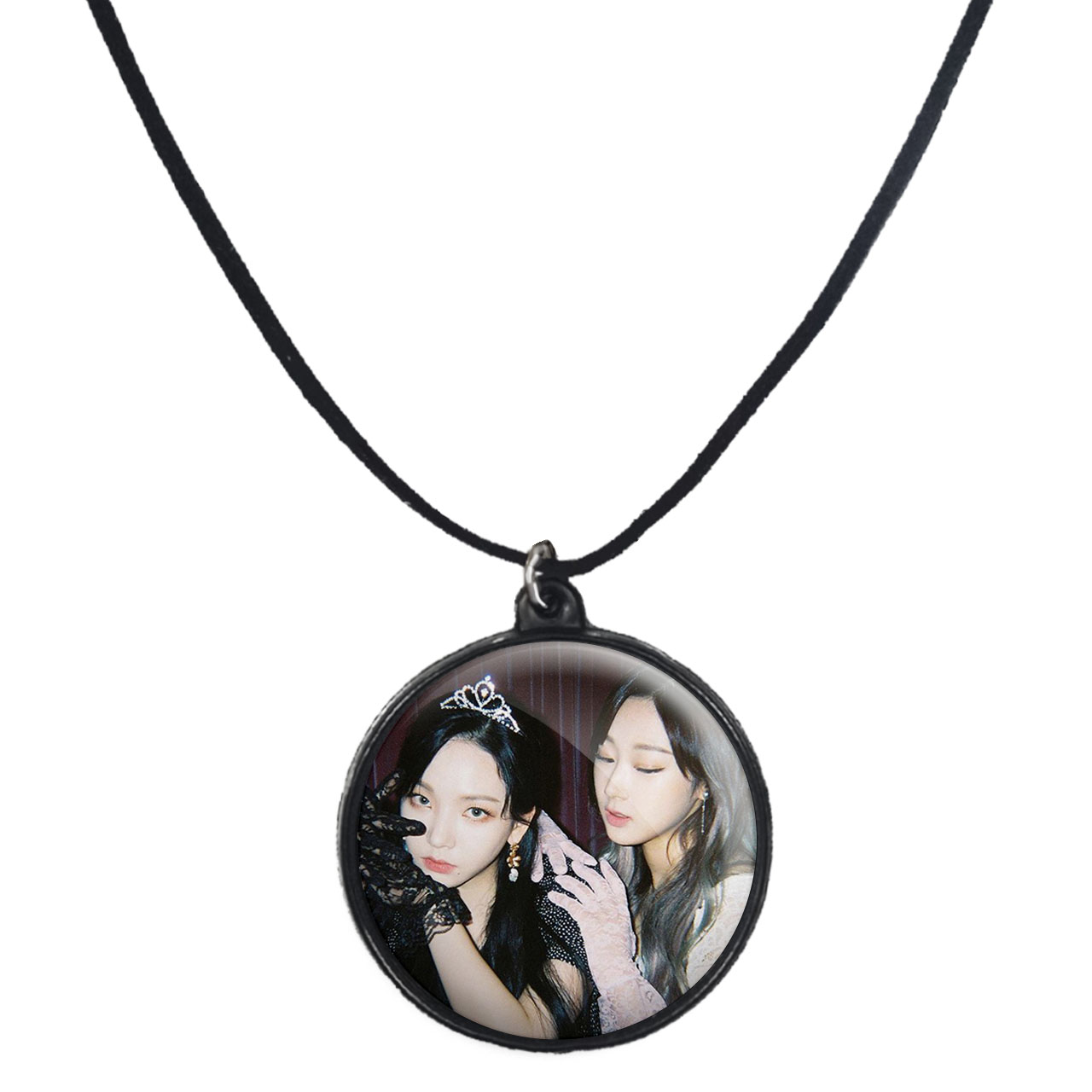 گردنبند پرمانه طرح aespa کد pmb.18730 مدل دو طرفه