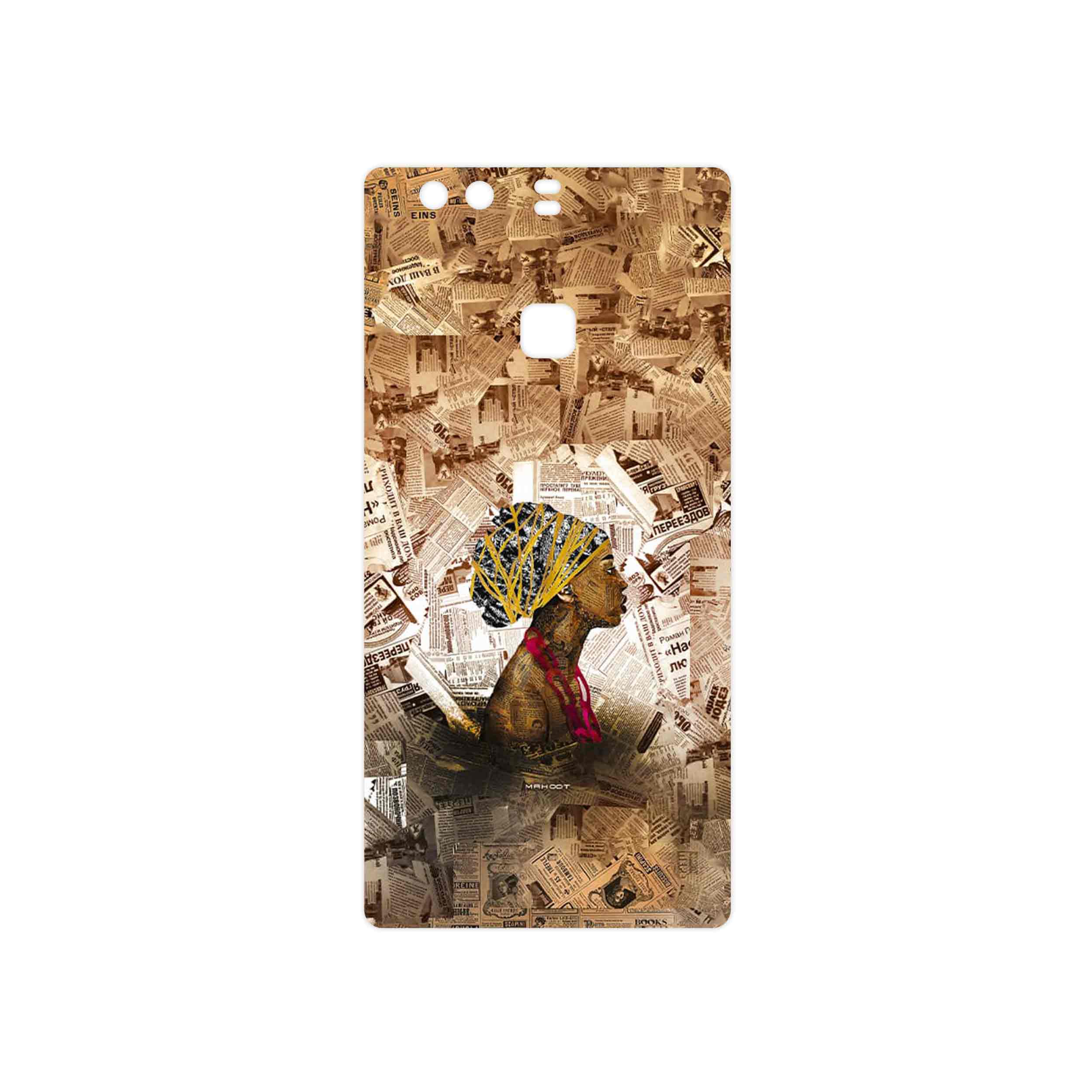 برچسب پوششی ماهوت مدل Collage of African Women مناسب برای گوشی موبایل هوآوی P9 Plus