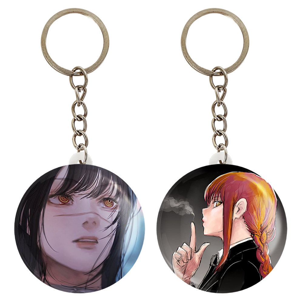 جاکلیدی خندالو مدل ماکیما و ریزه انیمه مرد اره ای کد 1798317985 مجموعه 2 عددی