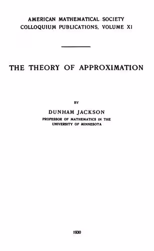 خرید و دانلود نسخه کامل کتاب The theory of approximation