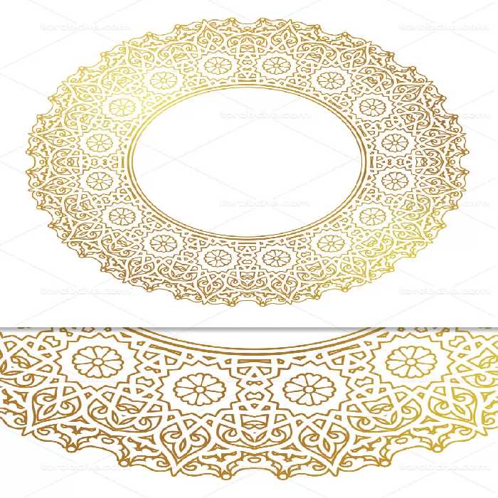 وکتور شمسه طرح سنتی | گرافیک با طعم تربچه