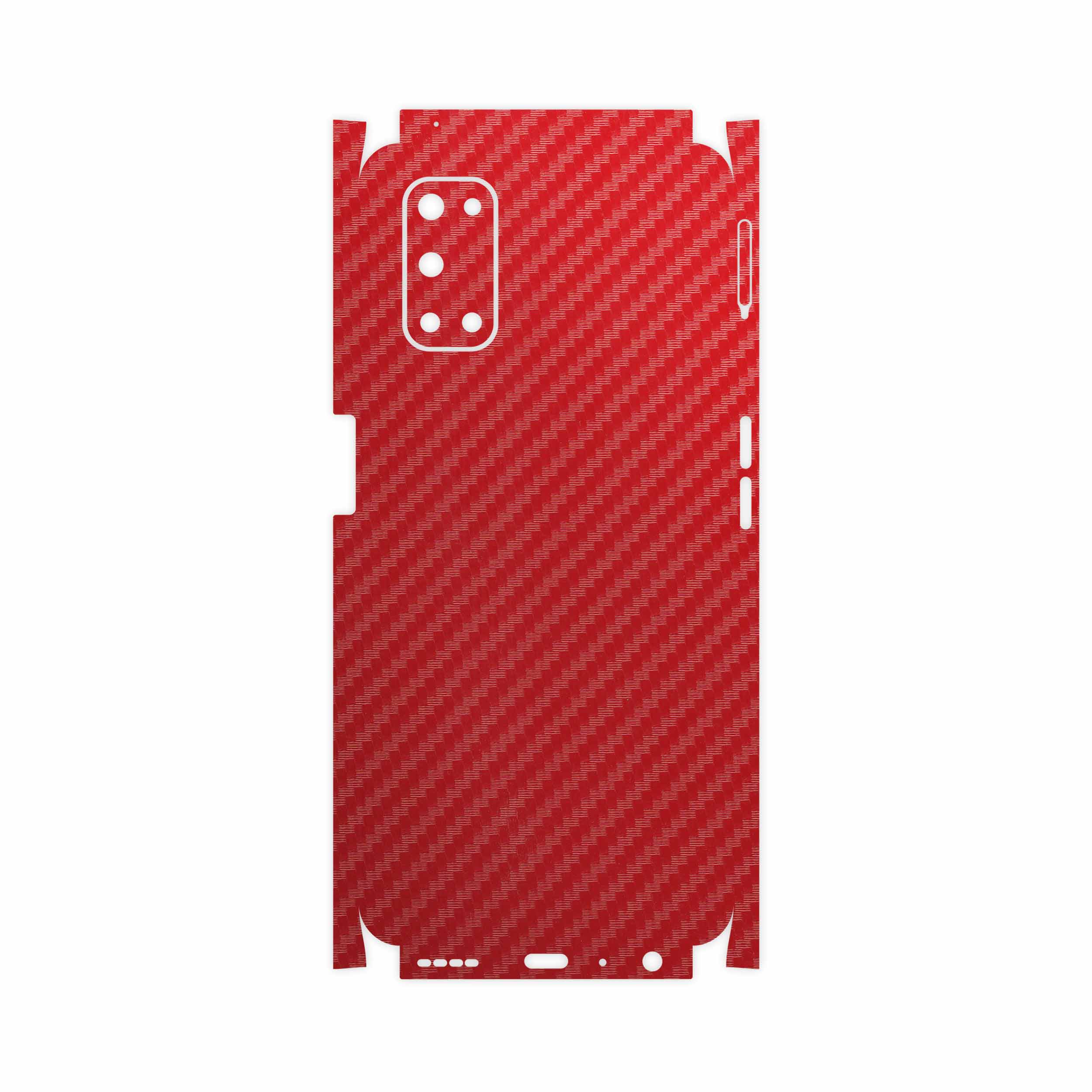 برچسب پوششی ماهوت مدل Red-Fiber-FullSkin مناسب برای گوشی موبایل ریلمی 7 5G