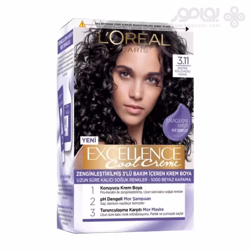 کیت رنگ موی لورال پاریس مدل Excellence شماره 3.11