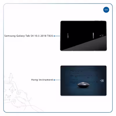 برچسب پوششی ماهوت مدل Hang Instrument مناسب برای تبلت سامسونگ Galaxy Tab S4 10.5 2018 T835