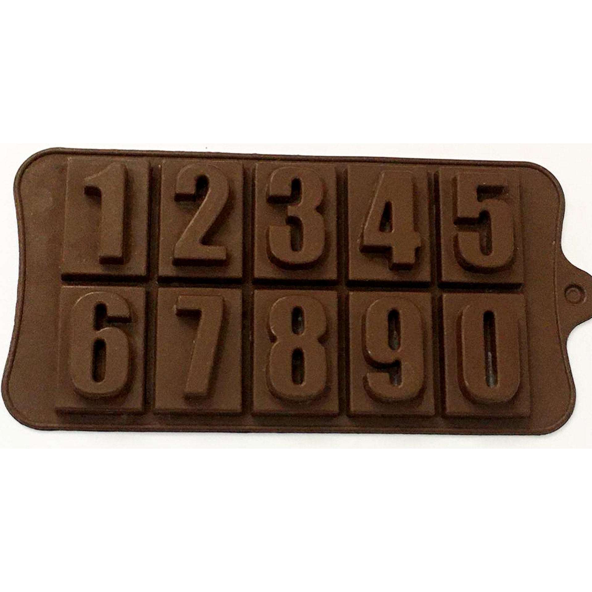 قالب سیلیکونی شکلات طرح اعداد