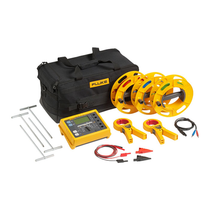 ارت تستر چهار سیمه و کلمپی فلوک مدل  fluke 1625-2 kit