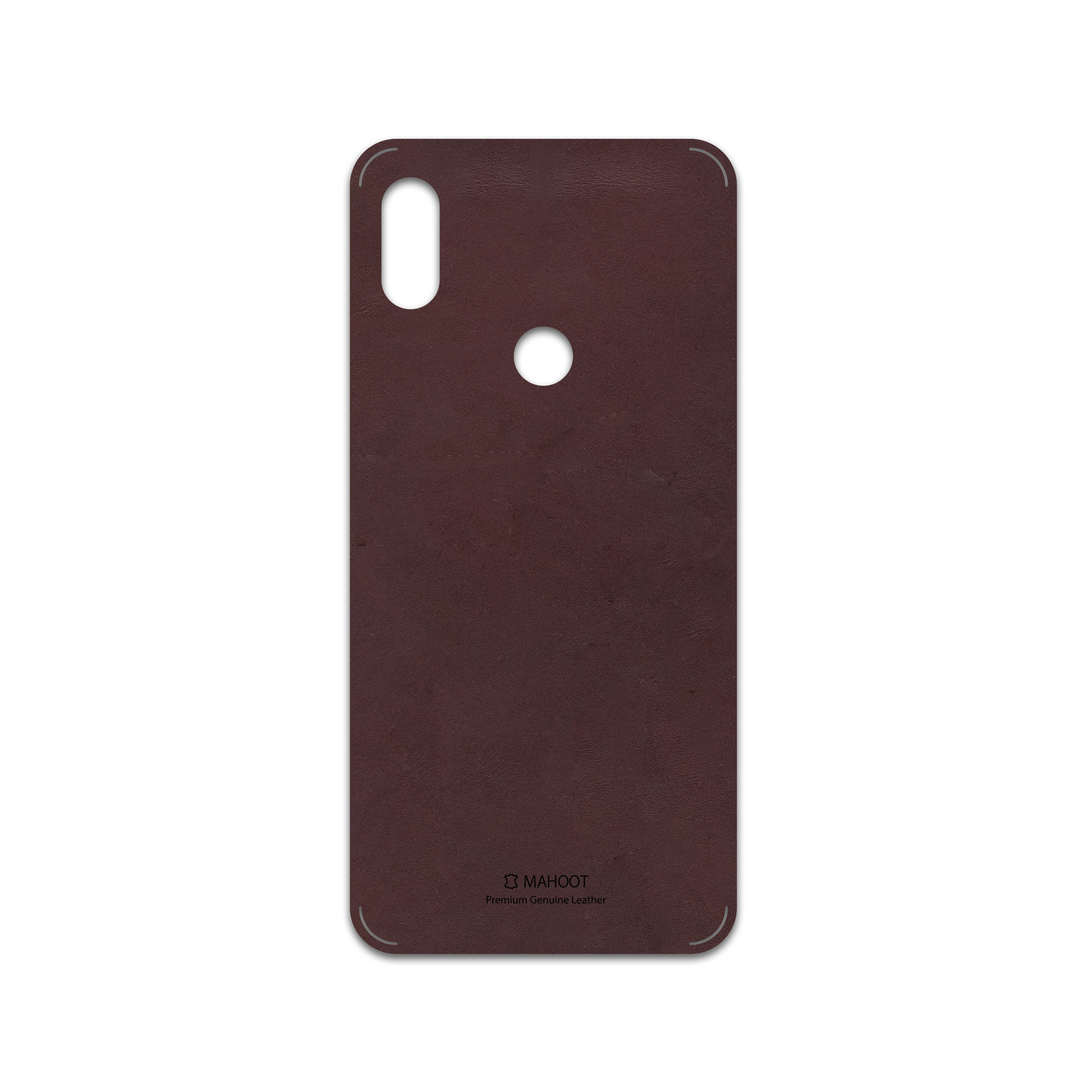 برچسب پوششی ماهوت مدل Matte-Dark-Brown-Leather مناسب برای گوشی موبایل شیائومی Redmi S2