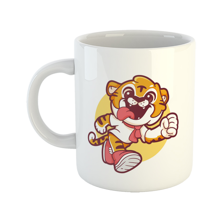 ماگ طرح ببر کارتونی 