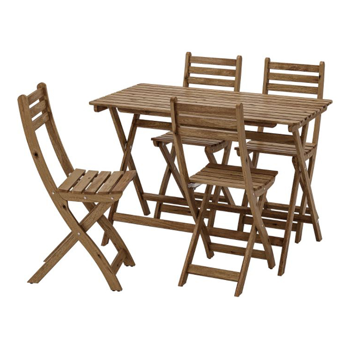 میز و صندلی تراس ایکیا 4 نفره مدل ASKHOLMEN