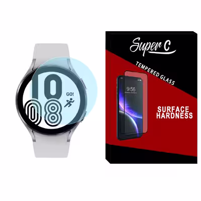 محافظ صفحه نمایش شیشه ای سوپرسی مدل SH-SC مناسب برای ساعت هوشمند سامسونگ Galaxy Watch 4 44mm