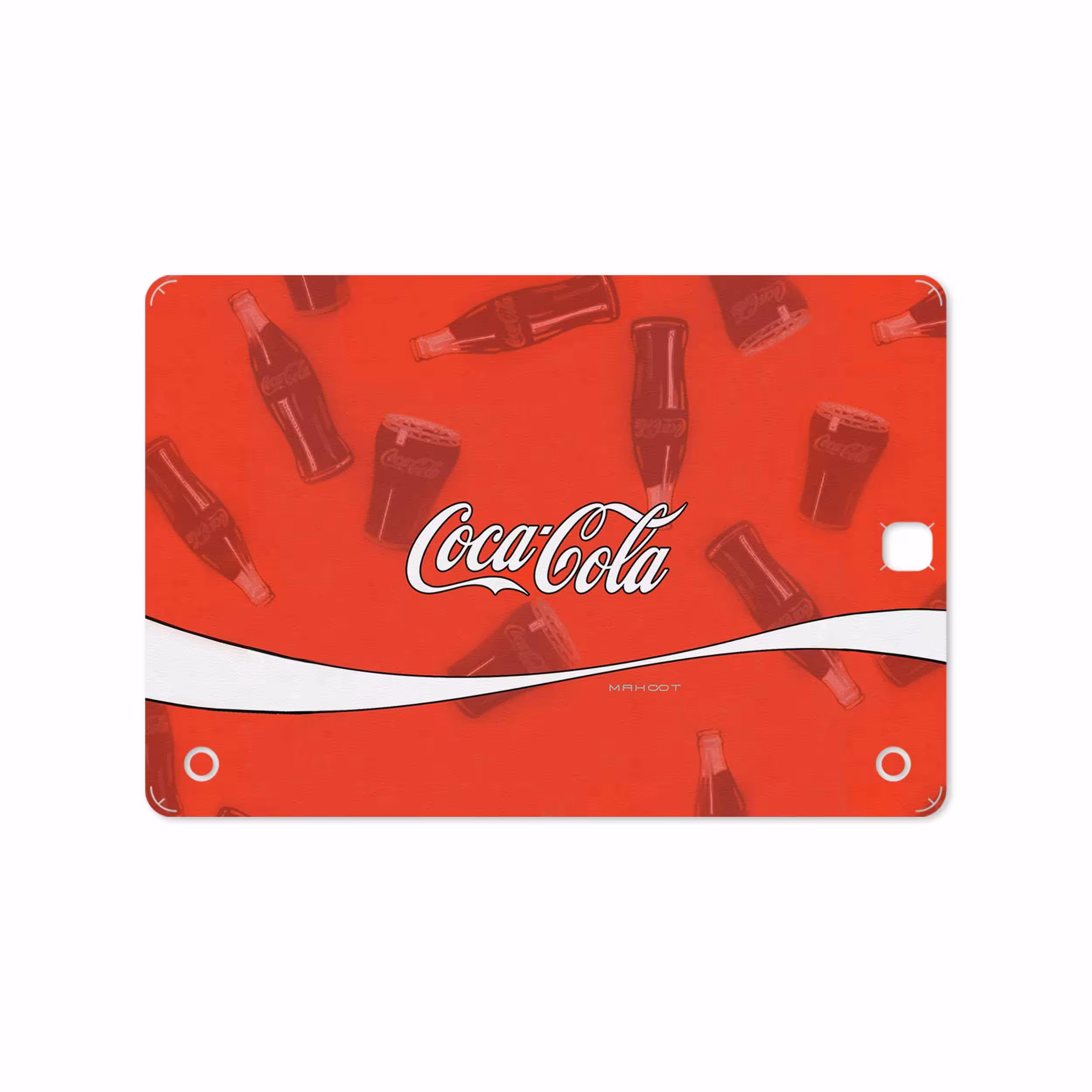 برچسب پوششی ماهوت مدل Coca-Cola-Logo مناسب برای تبلت سامسونگ Galaxy Tab A 9.7 2015 T555