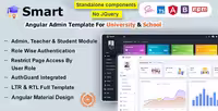 دانلود قالب Smart اسمارت قالب داشبورد مدیریت مدرسه و آموزشگاه انگولار