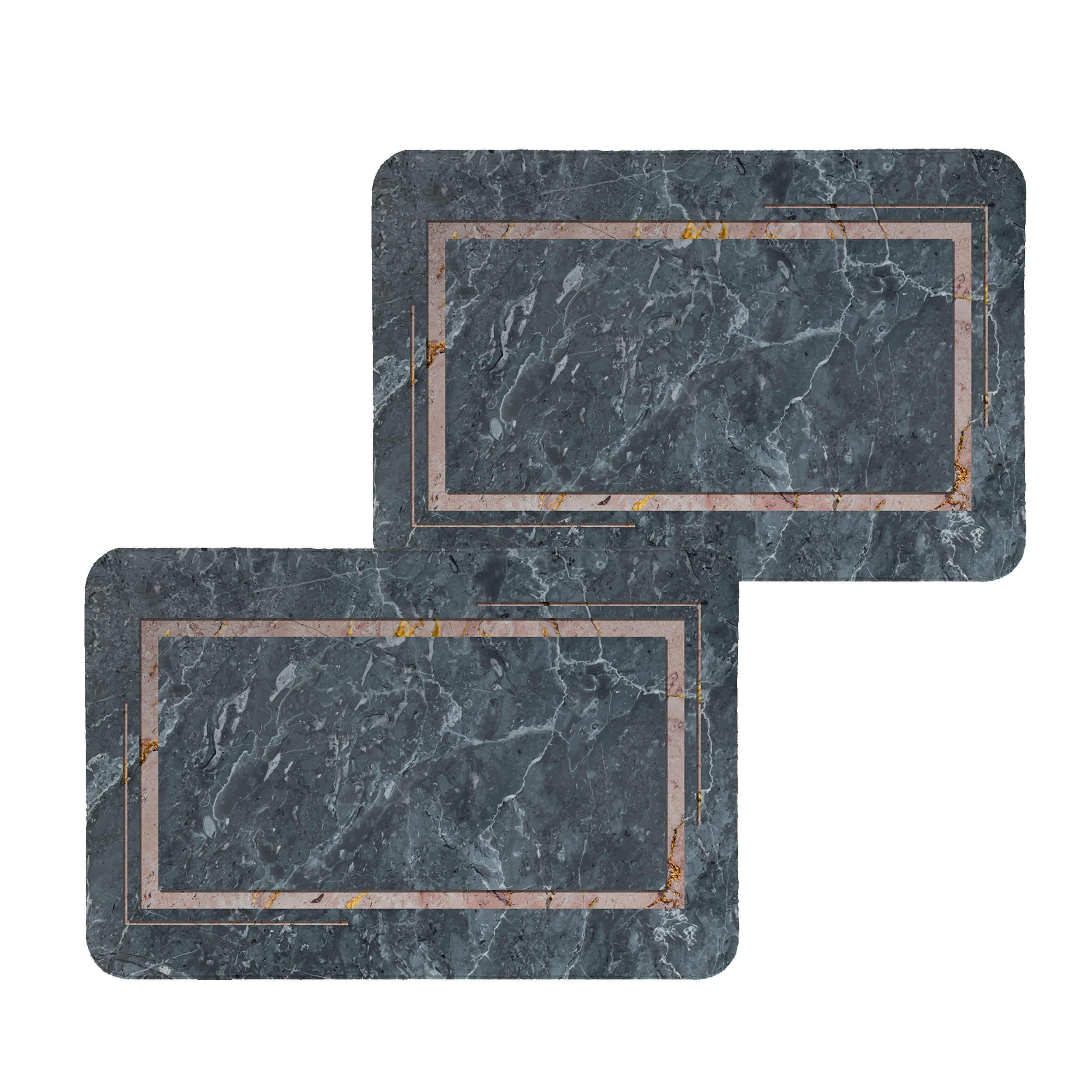 زیربشقابی طرح سنگ کد 8465 مجموعه 2 عددی