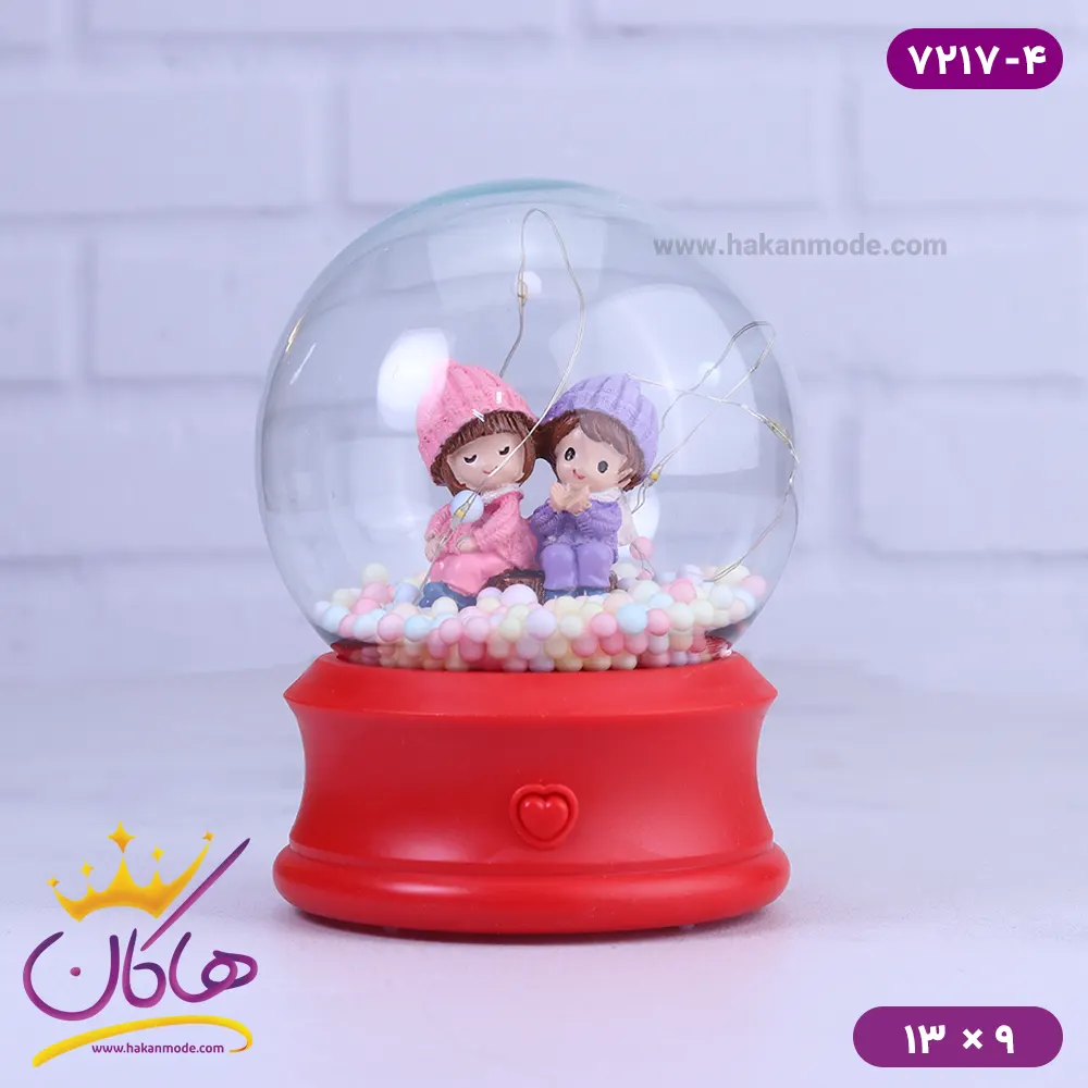 گوی چراغ دار دختر و پسر زمستانی 7217