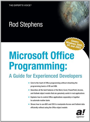 خرید و دانلود نسخه کامل کتاب Microsoft Office programming: A guide for experienced developers