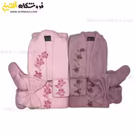 سرویس حوله عروس و داماد 12تکه گلدوزی برجسته ALTIN DENIZ
