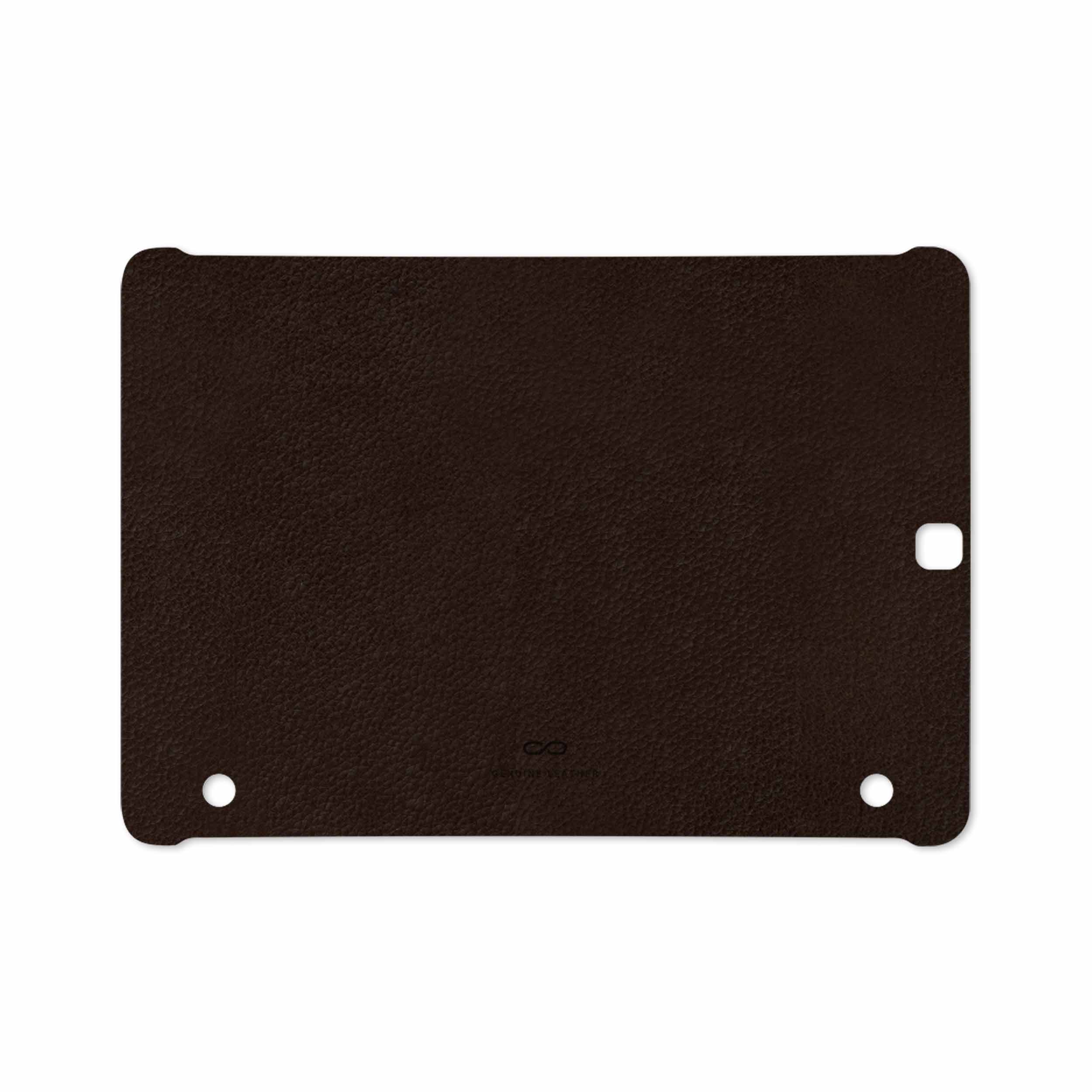برچسب پوششی ماهوت مدل Dark-Brown-Leather مناسب برای تبلت سامسونگ Galaxy Tab S2 9.7 2016 T813N