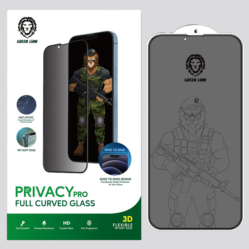 محافظ صفحه نمایش حریم شخصی گرین مدل Privacy-Pro مناسب برای گوشی موبایل اپل IPhone 13 Pro Max | کالا برتری