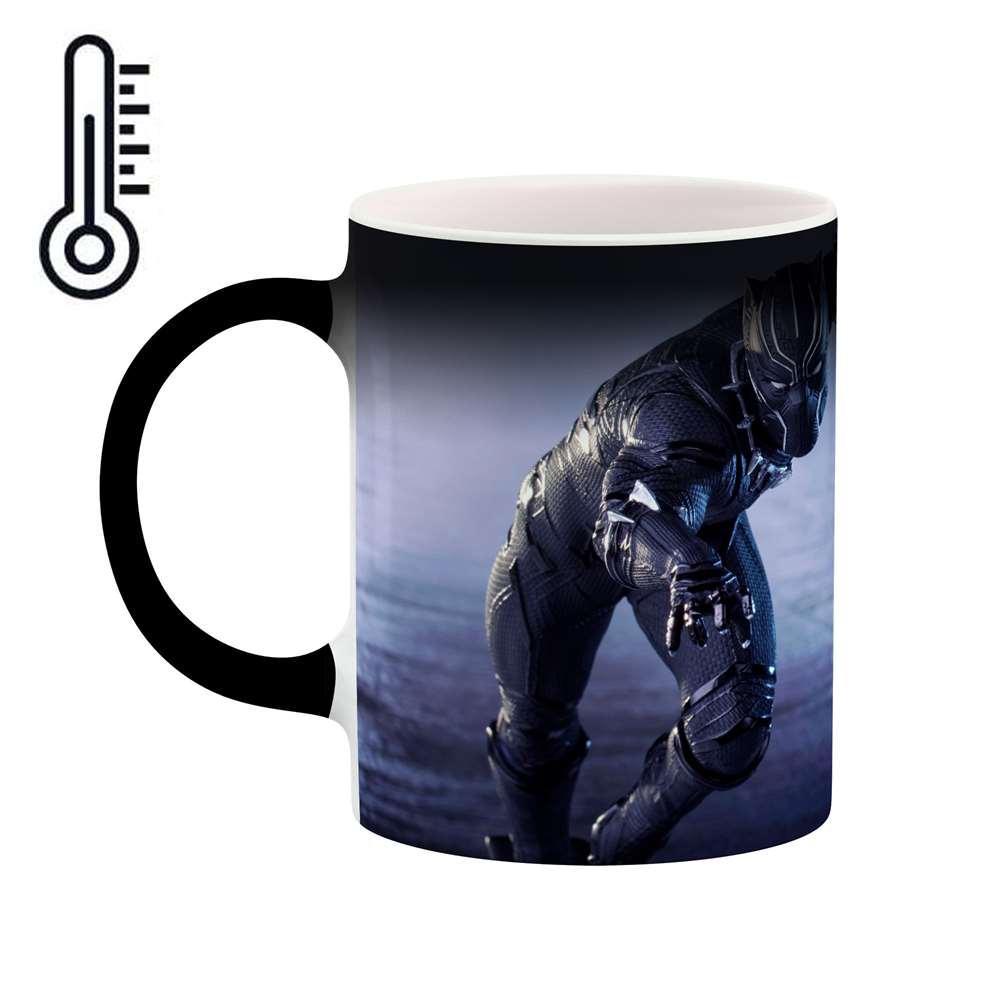 ماگ حرارتی طرح بلک پنتر  مدل mgph13705