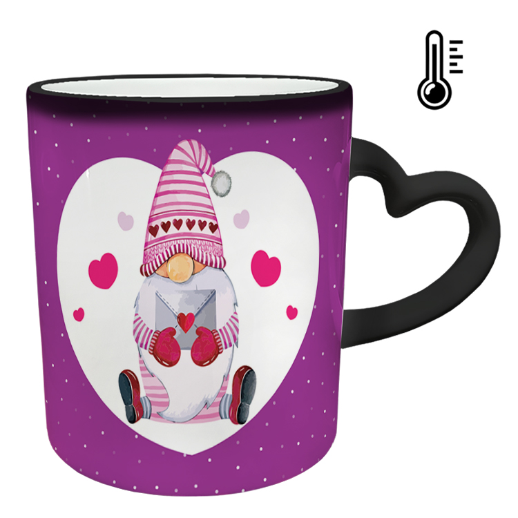 ماگ حرارتی مدل دسته قلبی طرح عاشقانه کد 161