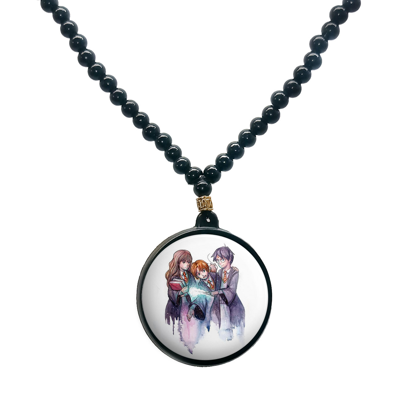 گردنبند پرمانه طرح Harry Potter کد pmd.23970 مدل دو طرفه